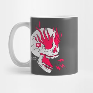 Skull Flames Girl Classic Tattoo Mug